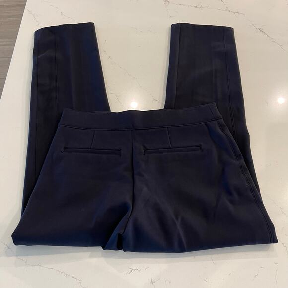 Spanx SPANXsupersmooth PerfectFit Ponte Slim Straight Pant in Navy Size Large - Picture 6 of 12